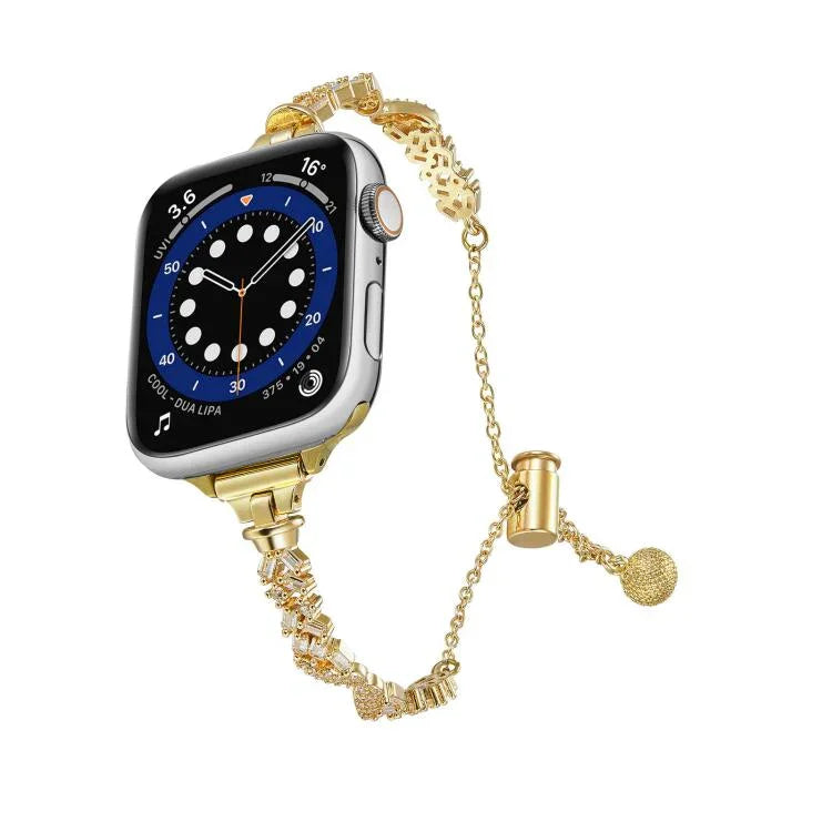 ウィングクラッシュダイヤモンド亜鉛合金ウォッチバンド、Apple Watch 46mm / 49mm / 45mm / 44mm用、Apple Watch 42mm / 41mm / 40mm / 38mm用