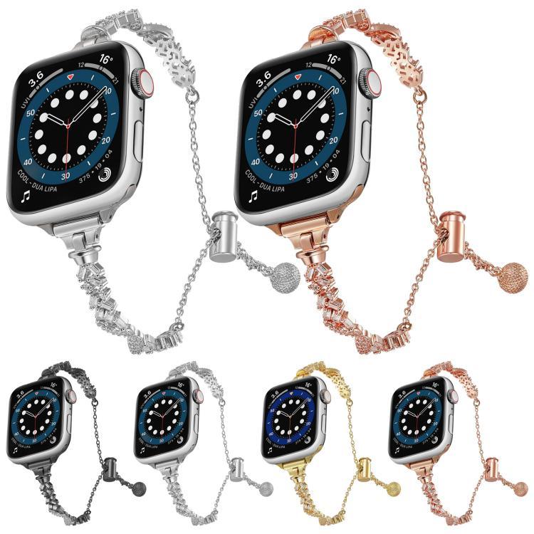 ウィングクラッシュダイヤモンド亜鉛合金ウォッチバンド、Apple Watch 46mm / 49mm / 45mm / 44mm用、Apple Watch 42mm / 41mm / 40mm / 38mm用