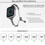 ウィングクラッシュダイヤモンド亜鉛合金ウォッチバンド、Apple Watch 46mm / 49mm / 45mm / 44mm用、Apple Watch 42mm / 41mm / 40mm / 38mm用