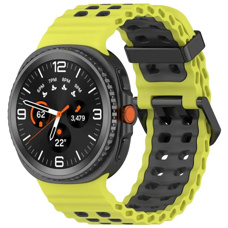 マリンデュアルバックル ツーカラーシリコンウォッチバンド Samsung Galaxy Watch8 / Watch8 Classic対応