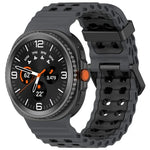 マリンデュアルバックル ツーカラーシリコンウォッチバンド Samsung Galaxy Watch8 / Watch8 Classic対応