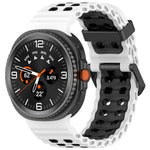 マリンデュアルバックル ツーカラーシリコンウォッチバンド Samsung Galaxy Watch8 / Watch8 Classic対応