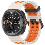 マリンデュアルバックル ツーカラーシリコンウォッチバンド Samsung Galaxy Watch8 / Watch8 Classic対応