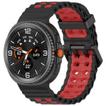 マリンデュアルバックル ツーカラーシリコンウォッチバンド Samsung Galaxy Watch8 / Watch8 Classic対応