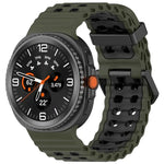 マリンデュアルバックル ツーカラーシリコンウォッチバンド Samsung Galaxy Watch8 / Watch8 Classic対応