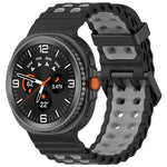 マリンデュアルバックル ツーカラーシリコンウォッチバンド Samsung Galaxy Watch8 / Watch8 Classic対応