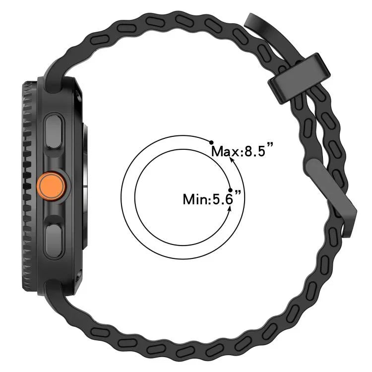 マリンデュアルバックル ツーカラーシリコンウォッチバンド Samsung Galaxy Watch8 / Watch8 Classic対応