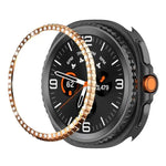 シングルロウ ダイヤモンドメタルウォッチ保護リング、Samsung Galaxy Watch8 Classic 46mm用
