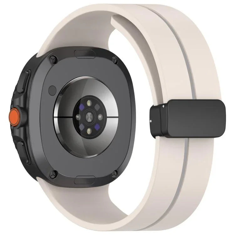 折りたたみマグネットバックルシリコンウォッチバンド Samsung Galaxy Watch8 / Watch8 Classic対応