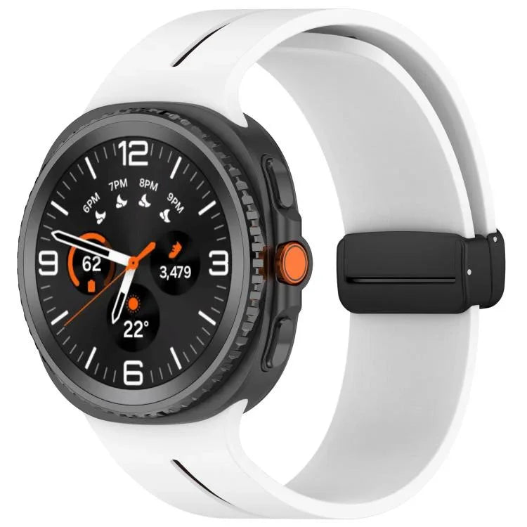 折りたたみマグネットバックルシリコンウォッチバンド Samsung Galaxy Watch8 / Watch8 Classic対応