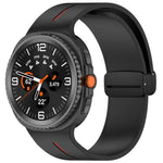 折りたたみマグネットバックルシリコンウォッチバンド Samsung Galaxy Watch8 / Watch8 Classic対応