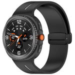 折りたたみマグネットバックルシリコンウォッチバンド Samsung Galaxy Watch8 / Watch8 Classic対応