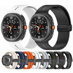 折りたたみマグネットバックルシリコンウォッチバンド Samsung Galaxy Watch8 / Watch8 Classic対応