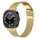 タートルバックル ミラネーゼメタルウォッチバンド、Samsung Galaxy Watch Ultra 47mm / Ultra 2025用