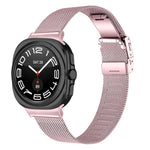 タートルバックル ミラネーゼメタルウォッチバンド、Samsung Galaxy Watch Ultra 47mm / Ultra 2025用