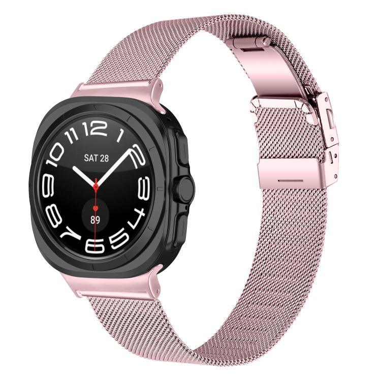 タートルバックル ミラネーゼメタルウォッチバンド、Samsung Galaxy Watch Ultra 47mm / Ultra 2025用