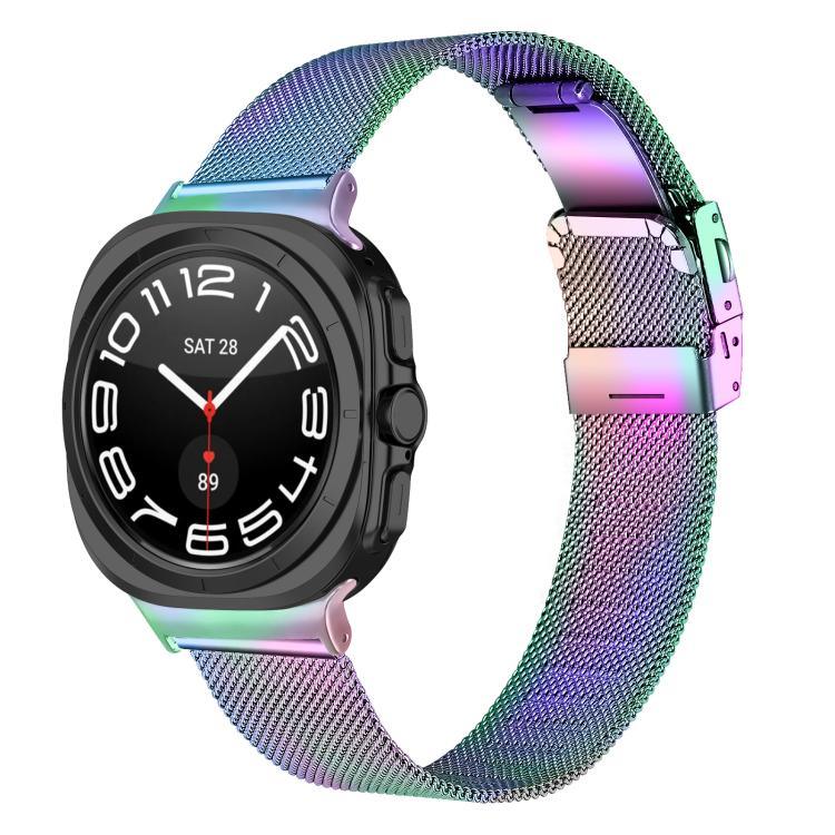 タートルバックル ミラネーゼメタルウォッチバンド、Samsung Galaxy Watch Ultra 47mm / Ultra 2025用