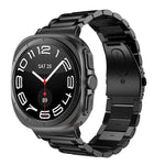 三連ビーズ ステンレス製ウォッチバンド、Samsung Galaxy Watch Ultra 47mm / Ultra 2025用