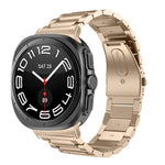 三連ビーズ ステンレス製ウォッチバンド、Samsung Galaxy Watch Ultra 47mm / Ultra 2025用