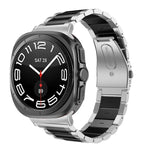 三連ビーズ ステンレス製ウォッチバンド、Samsung Galaxy Watch Ultra 47mm / Ultra 2025用