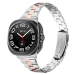 スリービーズ スリムステンレススチールウォッチバンド、Samsung Galaxy Watch Ultra 47mm / Ultra 2025用