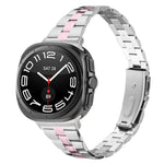 スリービーズ スリムステンレススチールウォッチバンド、Samsung Galaxy Watch Ultra 47mm / Ultra 2025用