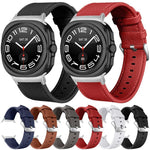 両面ライチ本革ウォッチバンド、Samsung Galaxy Watch Ultra 47mm / Ultra 2025用