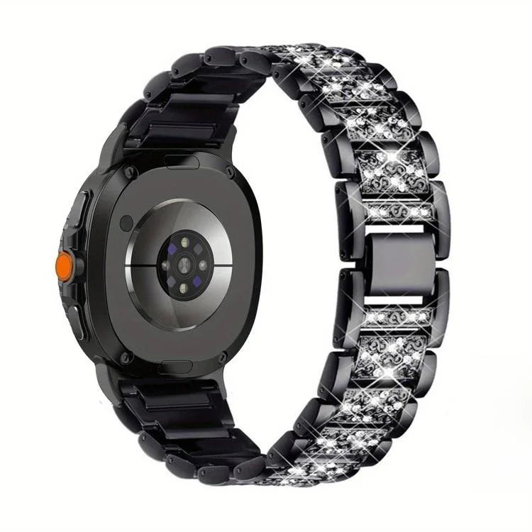 トリプルビーズ ダイヤモンドメタルウォッチバンド、Samsung Galaxy Watch8 / Watch8 Classic用