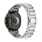 トリプルビーズ ダイヤモンドメタルウォッチバンド、Samsung Galaxy Watch8 / Watch8 Classic用