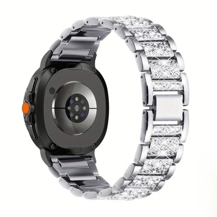 トリプルビーズ ダイヤモンドメタルウォッチバンド、Samsung Galaxy Watch8 / Watch8 Classic用