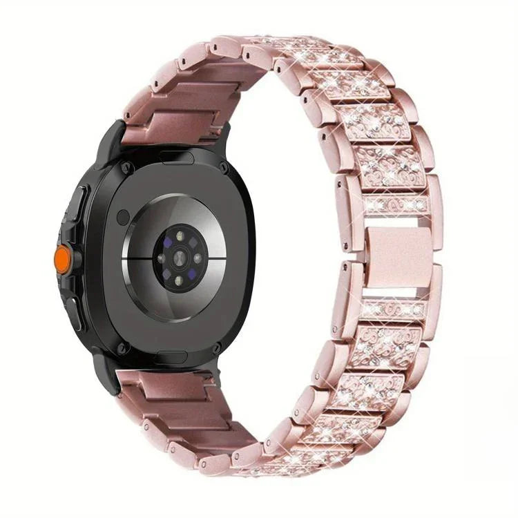 トリプルビーズ ダイヤモンドメタルウォッチバンド、Samsung Galaxy Watch8 / Watch8 Classic用