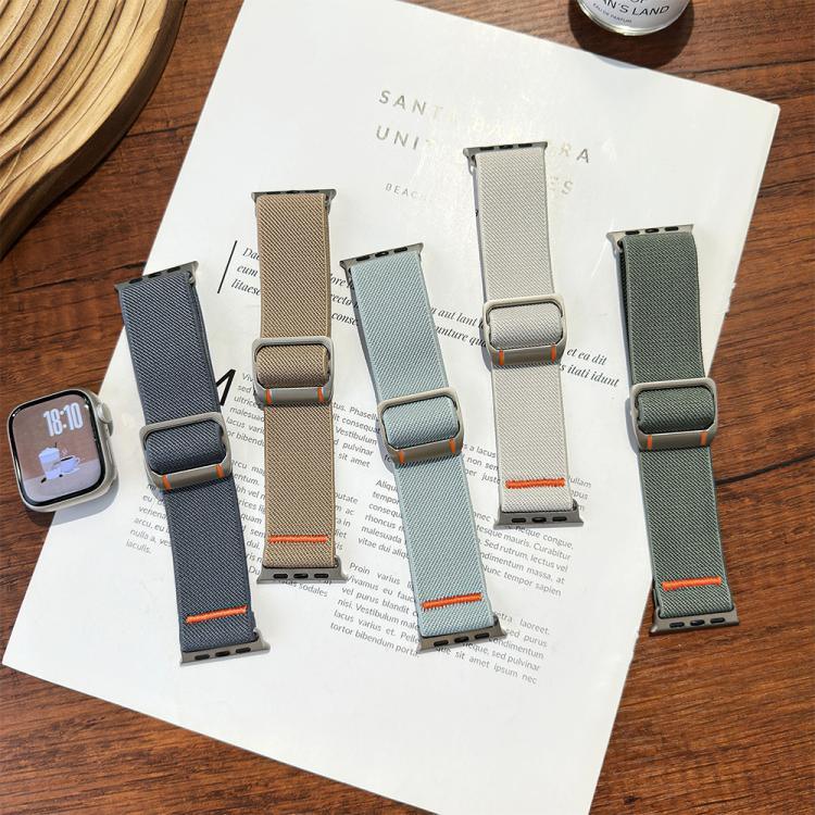 ウォッチマン機械式バックルナイロンウォッチバンド、Apple Watch 46mm / 49mm / 45mm / 44mm用、Apple Watch 42mm / 41mm / 40mm / 38mm用