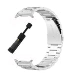 スリービーズ ステンレススチールウォッチバンド（取り外し工具付き）、Samsung Galaxy Watch Ultra 47mm / Ultra 2025用、Samsung Galaxy Watch8 / Watch8 Classic用