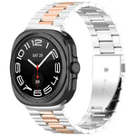 スリービーズ ステンレススチールウォッチバンド（取り外し工具付き）、Samsung Galaxy Watch Ultra 47mm / Ultra 2025用、Samsung Galaxy Watch8 / Watch8 Classic用