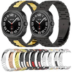 スリービーズ ステンレススチールウォッチバンド（取り外し工具付き）、Samsung Galaxy Watch Ultra 47mm / Ultra 2025用、Samsung Galaxy Watch8 / Watch8 Classic用