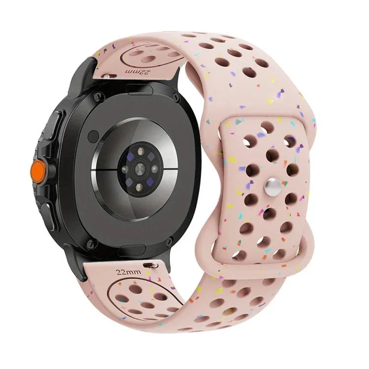 エコフレンドリー 粒状カラフルドット シリコンウォッチバンド、Samsung Galaxy Watch8 / Watch8 Classic用