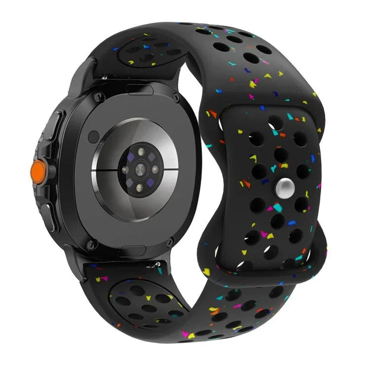 エコフレンドリー 粒状カラフルドット シリコンウォッチバンド、Samsung Galaxy Watch8 / Watch8 Classic用