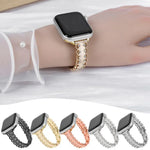 レース縁取りダイヤモンド合金メタルウォッチバンド、Apple Watch 46mm / 49mm / 45mm / 44mm用、Apple Watch 42mm / 41mm / 40mm / 38mm用