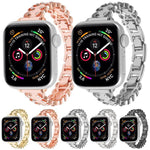 レース縁取りダイヤモンド合金メタルウォッチバンド、Apple Watch 46mm / 49mm / 45mm / 44mm用、Apple Watch 42mm / 41mm / 40mm / 38mm用
