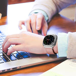 クラシックバックル 本革ウォッチバンド、Samsung Galaxy Watch8 / Watch8 Classic用