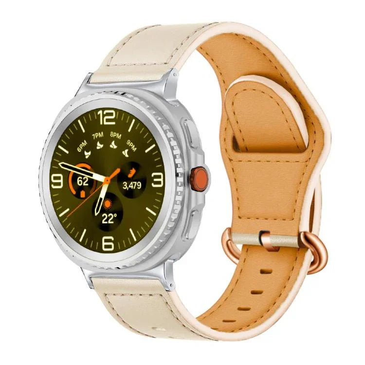 クラシックバックル 本革ウォッチバンド、Samsung Galaxy Watch8 / Watch8 Classic用