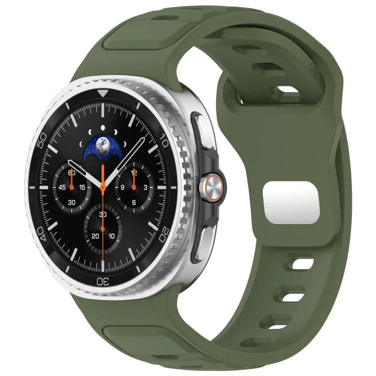 リバースバックル 単色シリコンウォッチバンド、Samsung Galaxy Watch8 / Watch8 Classic用