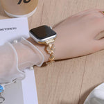 四つ葉のクローバーチェーン合金ウォッチバンド、Apple Watch 46mm / 49mm / 45mm / 44mm用、Apple Watch 42mm / 41mm / 40mm / 38mm用