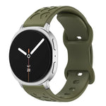 凹型レオパード バタフライバックル シリコンウォッチバンド、Samsung Galaxy Watch8 / Watch8 Classic用