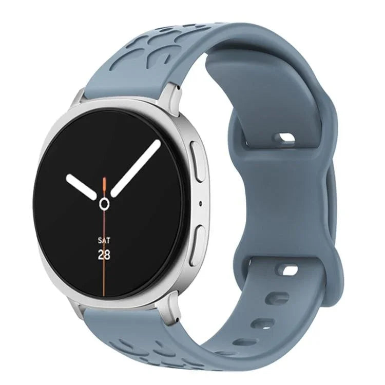 凹型レオパード バタフライバックル シリコンウォッチバンド、Samsung Galaxy Watch8 / Watch8 Classic用