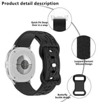 凹型レオパード バタフライバックル シリコンウォッチバンド、Samsung Galaxy Watch8 / Watch8 Classic用