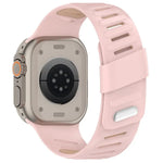 斜めバックル通気性ツートーンシリコンウォッチバンド、Apple Watch 46mm / 49mm / 45mm / 44mm用