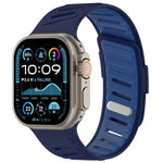 斜めバックル通気性ツートーンシリコンウォッチバンド、Apple Watch 46mm / 49mm / 45mm / 44mm用