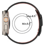 斜めバックル通気性ツートーンシリコンウォッチバンド、Apple Watch 46mm / 49mm / 45mm / 44mm用