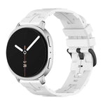 ブラックバックル ラウンドテール シリコンウォッチバンド、Samsung Galaxy Watch8 / Watch8 Classic用